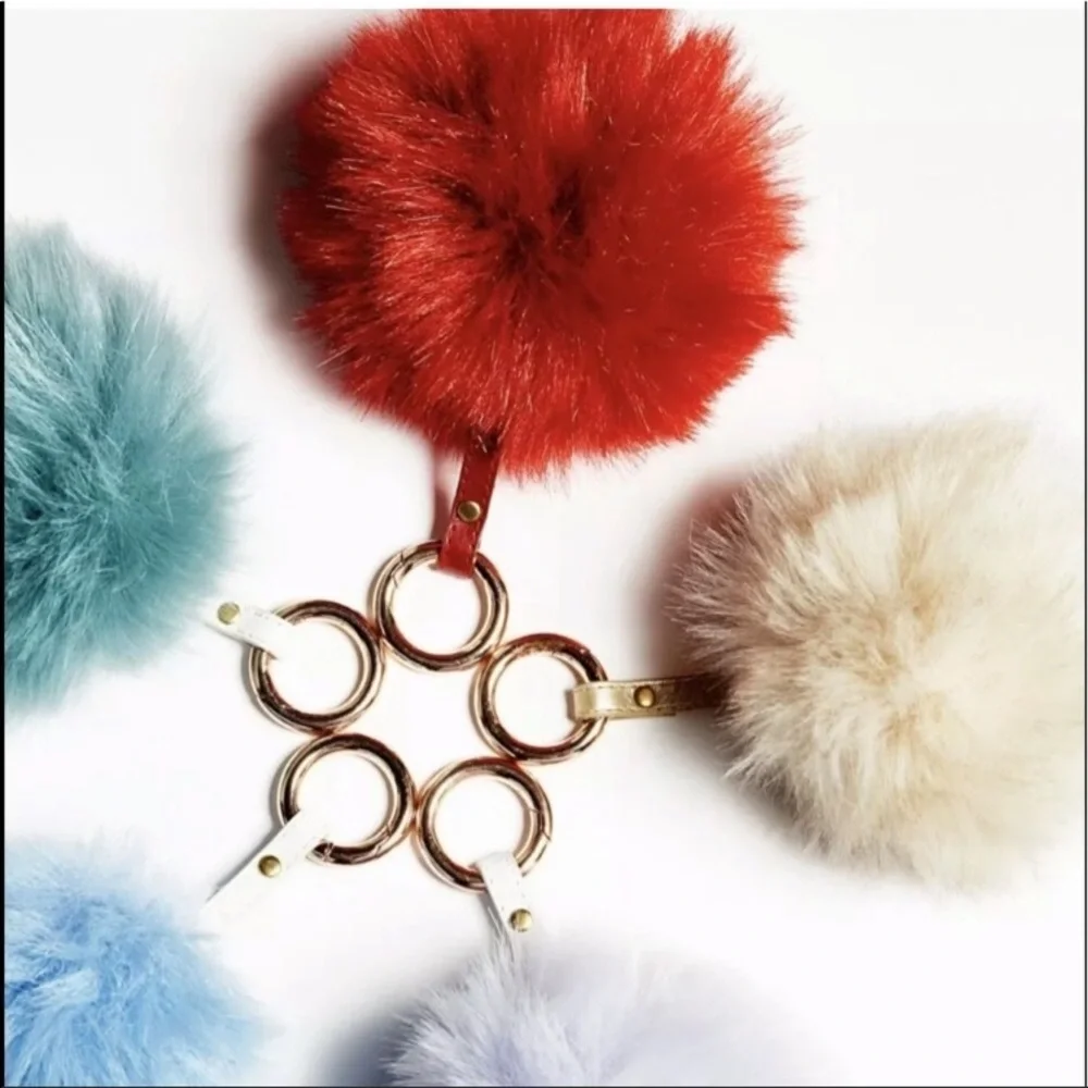 Free People Key chains faux fur NWT 3 for $20